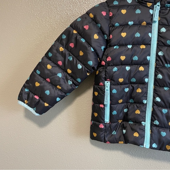 Okie Dokie Girls Puffer Jacket- 3T - Picture 3 of 11
